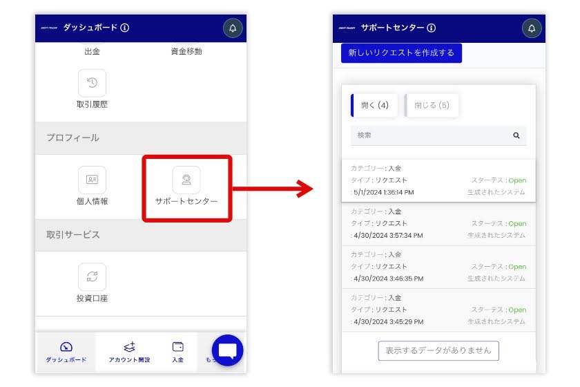 Swift Traderのポータル（マイページ）の使い方・見方15